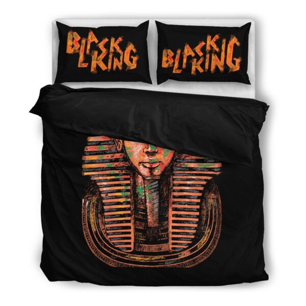 Black King Pillow & Duvet Covers Bedding Set