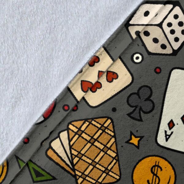 Poker Casino Pattern Print Blanket