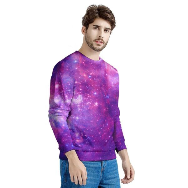 Purple Galaxy Space Men’s Sweatshirt