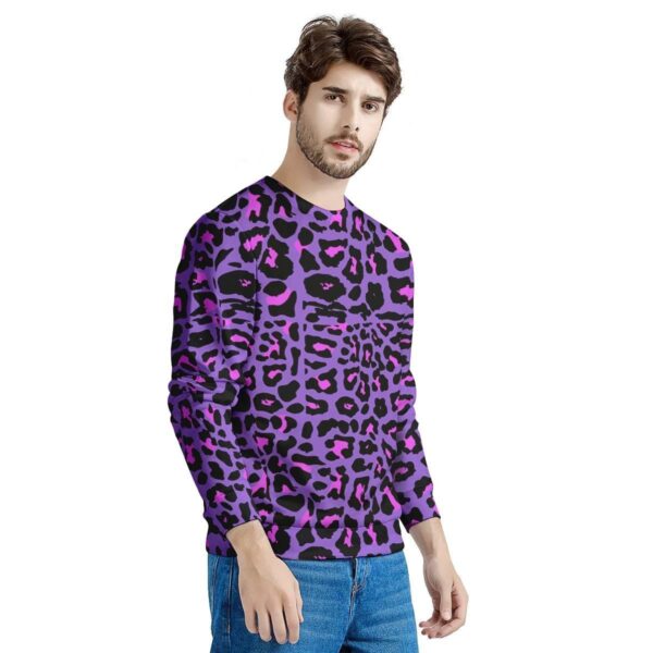 Purple Leopard Men’s Sweatshirt
