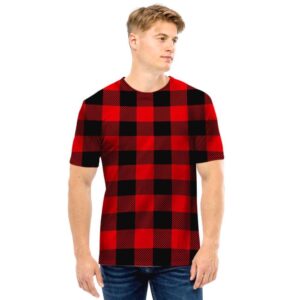 Red Plaid Men T Shirt 28540eba 21d5 4ac3 9a98 40d8c67082e7