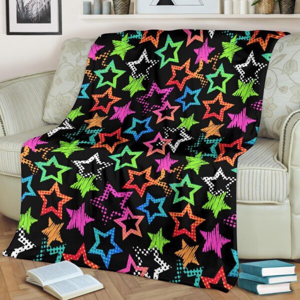 Star Colorful Pattern Print Blanket