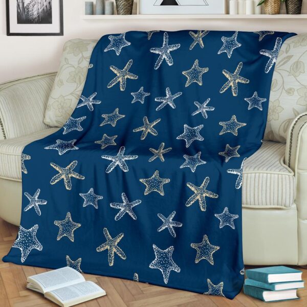 Starfish Pattern Print Blanket