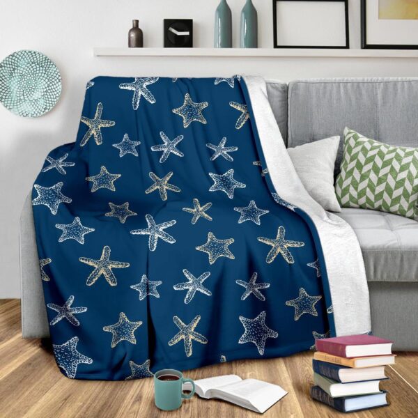 Starfish Pattern Print Blanket