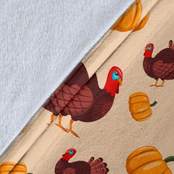 Thankgiving Turkey Pattern Print Blanket